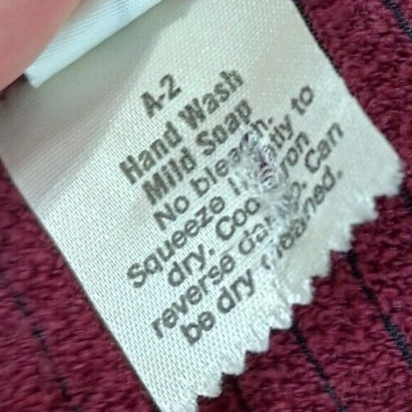 Vintage 70s Young Edwardian Arpeja Jacket Topper Size S Burgundy Victorian - Picture 8 of 8